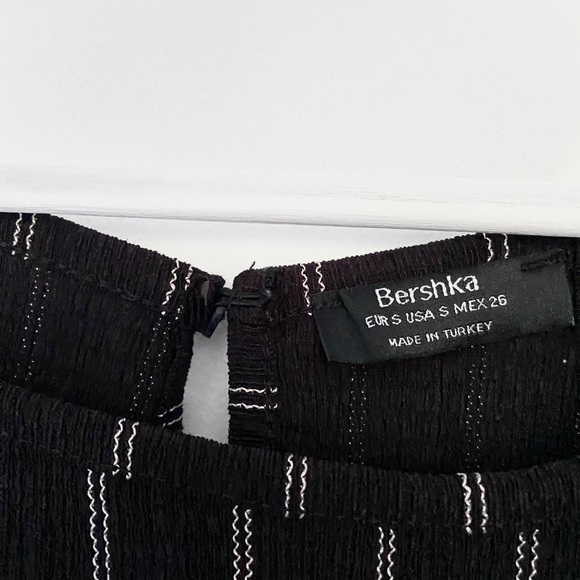 Bershka Cami Black & White Striped Jumpsuit - Picture 6 of 6